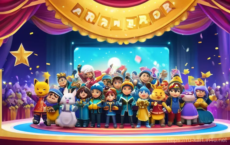 카트라이더 팬아트 이벤트의 성공 전략 - **Prompt:** A dynamic and artistic rendition of a KartRider race. The scene captures the thrilling m...