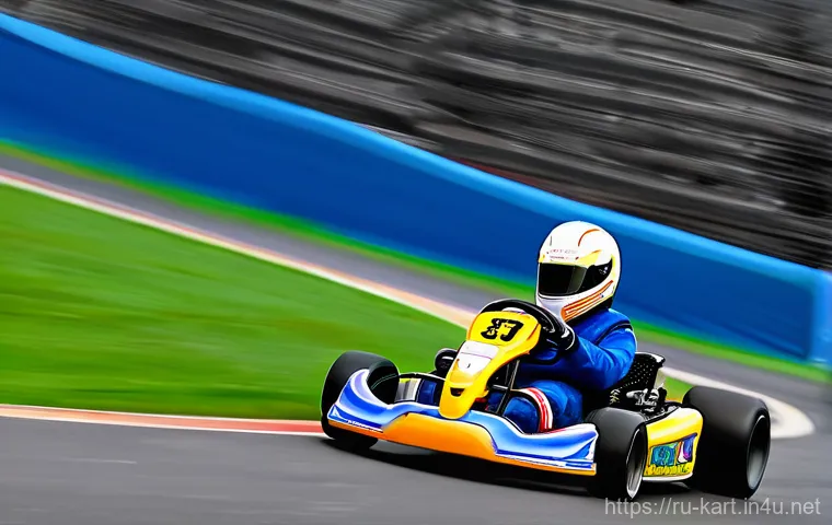 카트라이더 최고 속도 내는 법 - **Prompt 1: Dynamic Drift in Action**
    "A vibrant, dynamic action shot of a highly customized rac...