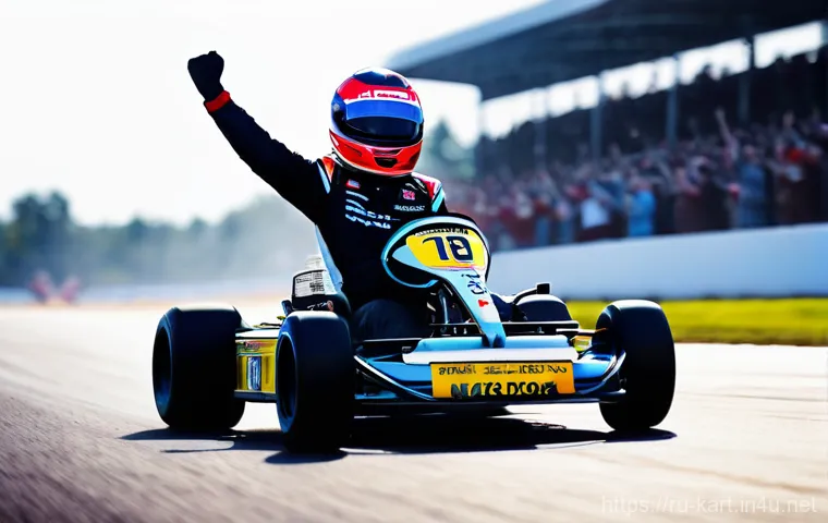 카트라이더 최고 속도 내는 법 - **Prompt 2: Teamwork and Strategic Acceleration**
    "Two distinct racing karts, part of a close-kn...