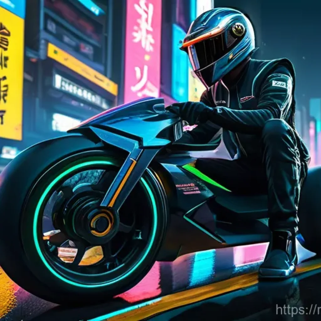 카트라이더 팬아트 이벤트의 특별한 이야기 - **Prompt:** A dynamic, cyberpunk-themed illustration featuring Dao, one of the main characters from ...