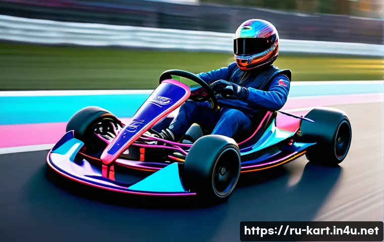 카트라이더 스피드전 영상 클립 - **Dynamic Drift Mastery on a Futuristic Track:**
    A highly detailed, action-packed image of a fut...