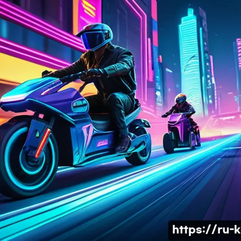 카트라이더 팬아트 대회의 커뮤니티 성공 - A vibrant digital fan-art scene featuring diverse Cart Rider characters racing through a neon-lit cy...