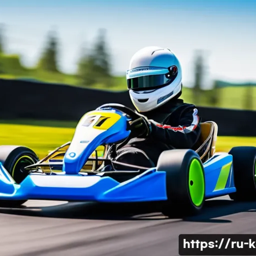 카트라이더 신규 유저를 위한 게임 전략 - A beginner-friendly go-kart racing scene featuring a young adult driver in sporty casual clothing an...