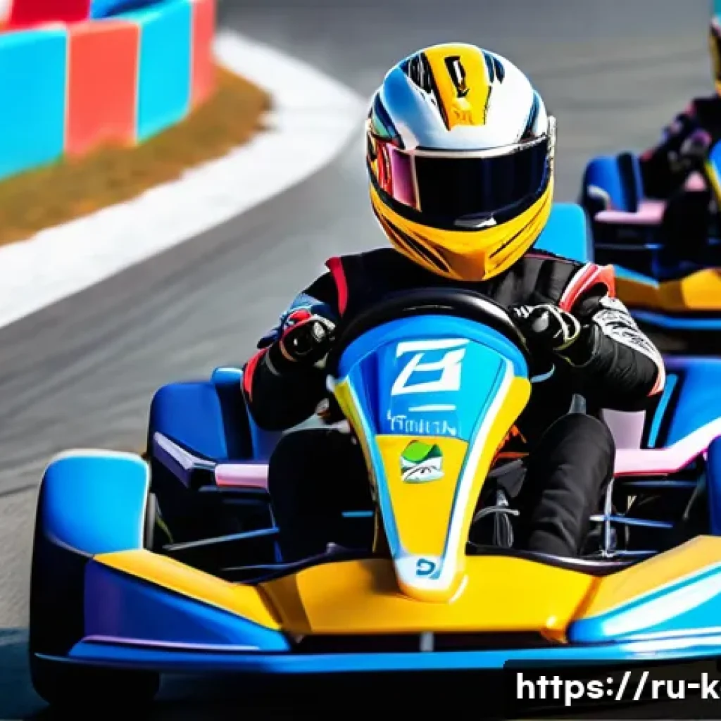카트라이더 초보자를 위한 팀플레이 요령 - A dynamic team of four KartRider racers speeding around a colorful, winding race track in South Kore...