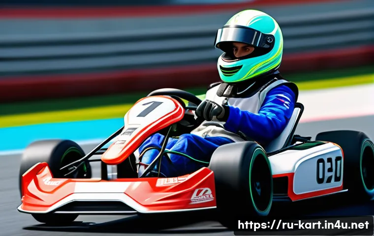 카트라이더 초보자를 위한 팀플레이 연습 - A dynamic team of kart racing players in a high-speed race setting, featuring a confident leader in ...