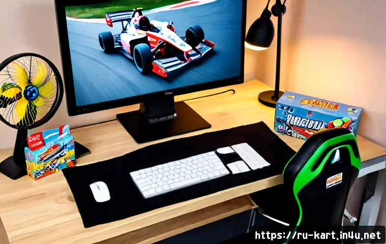 Home 30 카트라이더 팬아트와 스트리머 이벤트 활용 - Photorealistic Russian gaming streamer in a cozy Moscow apartment studio, enthusiastically presentin...
